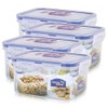 Lock & Lock HPL807 Frischhaltebox, rechteckig, 470 ml, 4 Stück