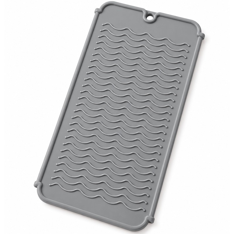 Silicone Heat Resistant Mat for Hair Styling Tools – Flexible