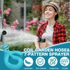 HEYTIMI 50 FT 3/8" Lightweight Coiled Garden Hose EVA Flexible