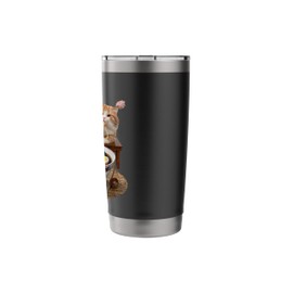 Funny Cat Gluttony Ramen Japanese Anime Stainless Steel Insulated Tumbler