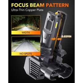 OXILAM 9005 9006 LED Bulbs Combo, 1000% Bright HB3 HB4 Bulb, 6500K Cool White 120W, IP68 Waterproof, No Flicker, 99% Compatibility