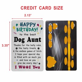 Richesele Happy Birthday Card from Dogs to Aunt - Dog Aunt Birthday Card - Aunt Birthday Gifts from Dog - Aunt Mothers Day Birthday Gifts Idea