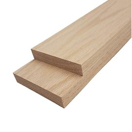 Barrington Hardwoods Red Oak Lumber Board - 3/4" x 4" (2 Pieces) (3/4" x 4" x 36")