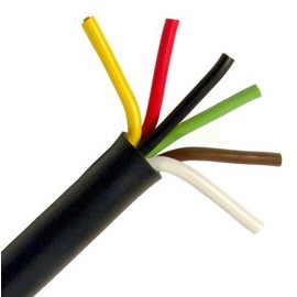 Pico 8151C 6-Way Trailer Wiring Cable 6-14ga Conductor 25' per Package