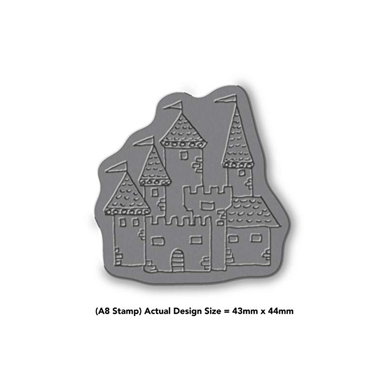A8 'Medieval Castle' Unmounted Rubber Stamp (RS00023112)
