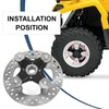 Front/Rear Wheel Hub & Studs & Brake Rotor Compatible with