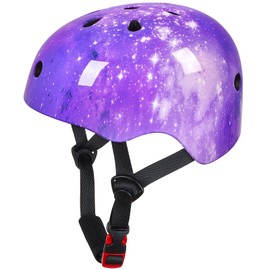 Toddler Helmet, Bienbee Kids Bike Helmet Skateboard Helmets for Bicycle Balance Bike Scooter for Girls Kids Age 3-5-8-14 Years,Dark Purple S