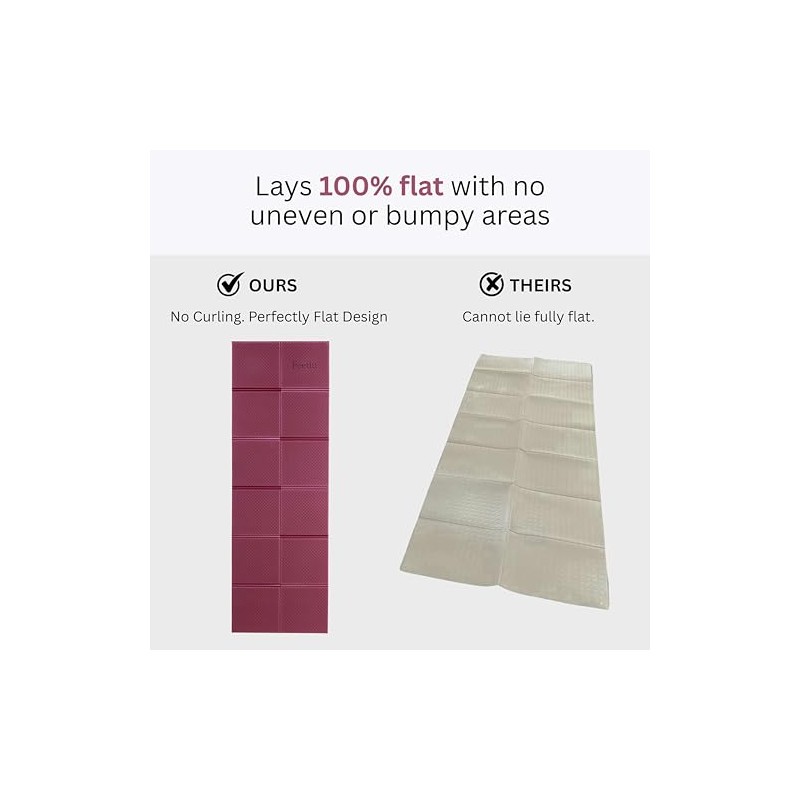 Esterilla de Yoga Plegable Feetlu - 72 x 24 Pulgadas