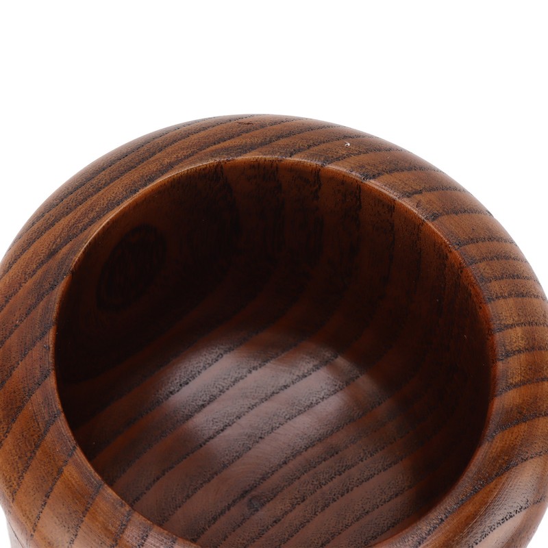 Garlic Grinder Bowl Jujube Wood Herb Crushing Bowl Multipurpose Spice