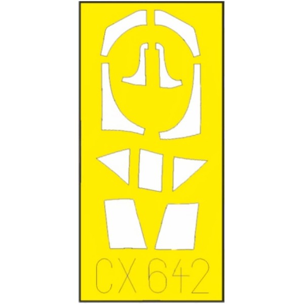 Eduard EDUCX642 1/72 Focke Wolf Fw190A-8/R2 Paint Mask Sticker (For Edudo) Plastic Model Masking Sticker