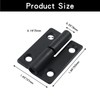 Cionyce 2 PCS Black Stainless Steel Lift Off Hinges -