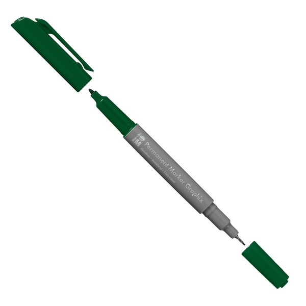 Marabu 01470003068 - Permanent Marker Graphix in Dark Green, with