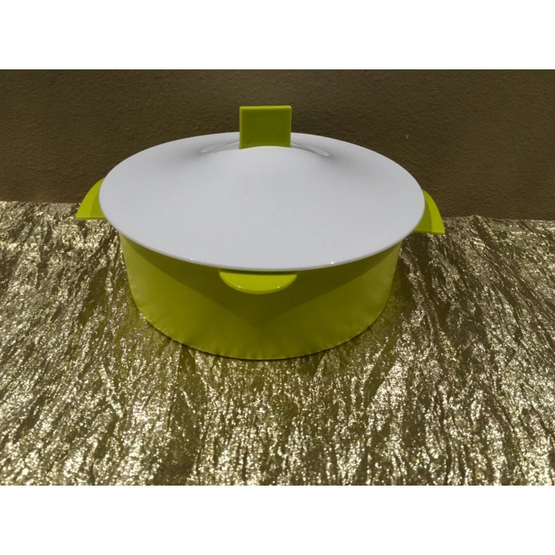 Tupperware UNIQUE Beautiful New Micro-steamer Tortilla Keeper 1 1/2QT Lime