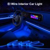 EL Wire Interior Car LED Strip Lights, 16.5FT USB Neon