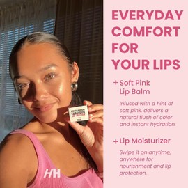 Handmade Heroes Bálsamo Labial Con Color 100% Natural, Mascarilla Labial Nocturna, Hidratante Y Acondicionador Labial Sin Derivados Del Petróleo Para Labios Secos, Bálsamo Labial Intensivo Y Terapia L