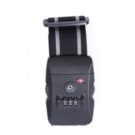 Logic Suitcase Belt, TSA Lock, Belt (12 Colors, Black x Gray), Prevents Theft, Loss, and Collapse of Luggage, Includes Key for Suitcases, Dial Lock, Task Lock, Adjustable Length