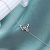 Erimberate Bohemian Butterfly Ankle Bracelet Silver Butterfly Ankle Chain Bracelet
