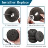 PXIRQ Stainless Steel Scrubber with 13.78" Metal Handle - Includes