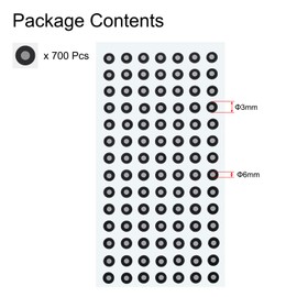 uxcell 700Pcs 3D Scanner Markers 3mm for 3D Scanner, 3D Tracking Dots Reference Point Markers, 3D Target, Diffuse Reflection Markers for 3D Scanner and Optical Tracking