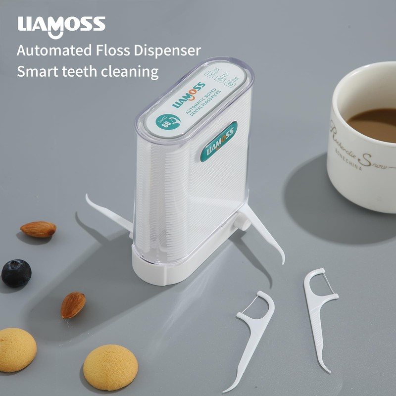 Dental Floss Picks Dispenser-Automatic Pop Out Design 108 Count Professional