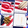Mindsoft 12 Pack American Flags on Stick, 8 x 12