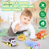 Pull Back Vehicle Set - Soft Baby Toy Set with