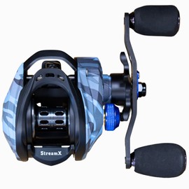 Reaction Tackle High Performance Baitcaster Fishing Reel- StreamX Edition- Right Handed
