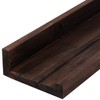 AZSKY Deep Walnut Floating Shelves Large Long Wall Storage Shelves