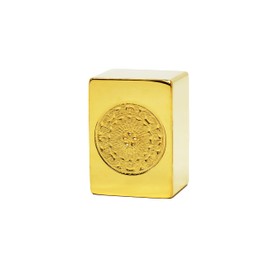 Extreme Gold Tile, Gold Mahjong Tile, Life Size, Interior, Gift, 24K Gold, Steel, Single Tube