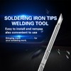 Akozon Solder Iron Tips T12 Series Soldering Iron Tips Welding