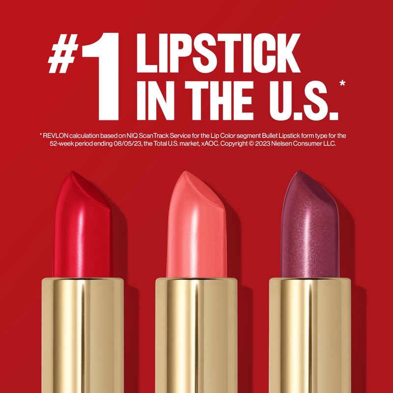 Revlon Lipstick, Super Lustrous Lipstick, Creamy Formula For Soft, Fuller-Looking