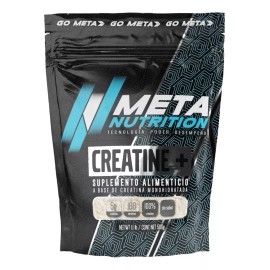 Creatina Monohidratada 500 G Meta Nutrition 100 porciones En Polvo De Alta Pureza Sin Sabor