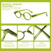 JOSCHOO 5 Pack Retro Round Reading Glasses Mini Small Comfortable