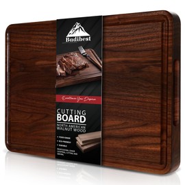Handcrafted North American Walnut Cutting Board – 16x12 inches Heavy Duty, Eco-Friendly, Food Grade, Professional Grade Chopping Board for Home & Restaurant Use