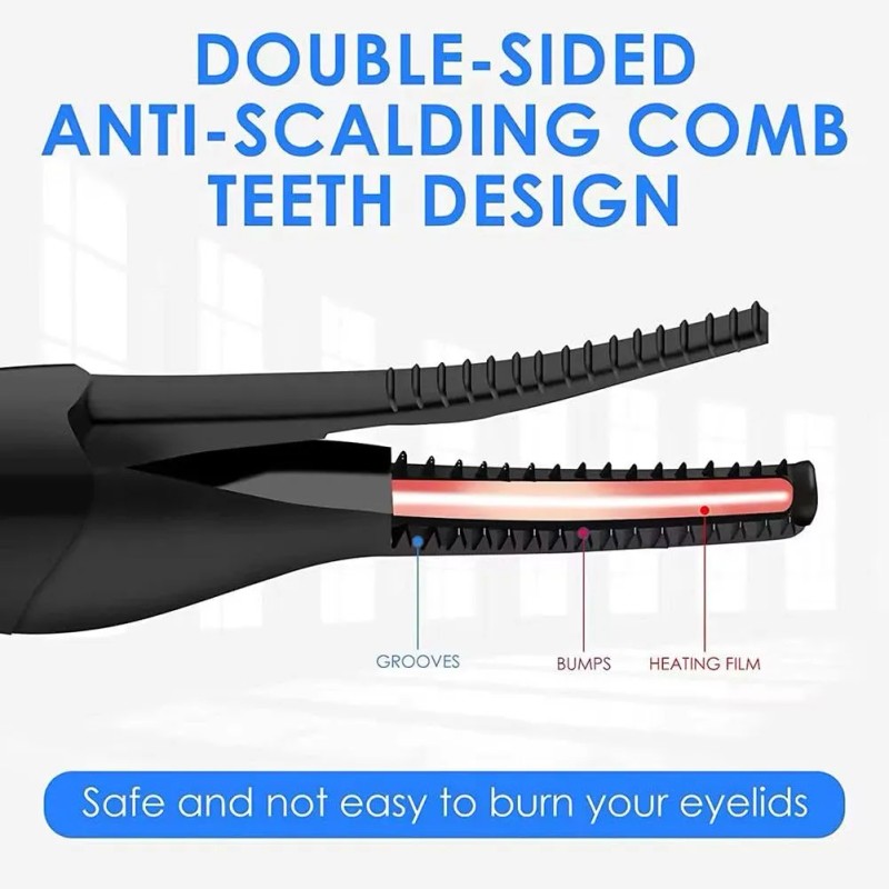 Rizador Enchinador Pestañas Eléctrico Térmico Carga Usb