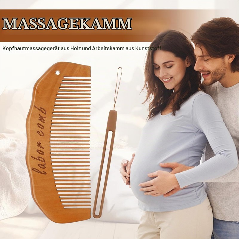 YAOYYG Birth Comb, Wooden Comb, Pregnancy Gift