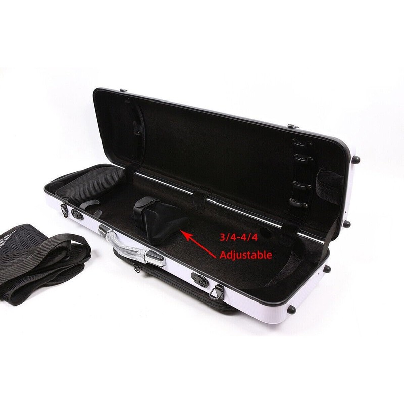 YoungMonic 4/4 Full Size Violin Case Carbon Fiber Rectangular Code