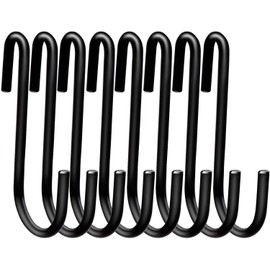 Swatowot heavy duty S-hooks, S shaped hanging hooks, large hangers for kitchen, bathroom, bedroom and office