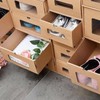 10PCS Cardboard Shoe Box Stackable Storage Box Visual Multi-Purpose Storage