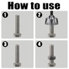 Vearter Deburring External Chamfer Tool for Metal, Countersink Chamfering Drill