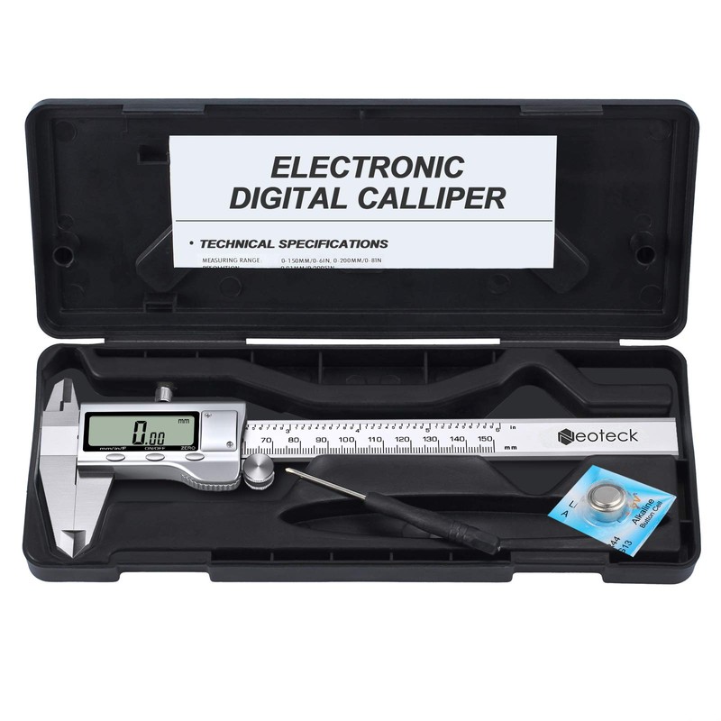 Neoteck Digital Vernier Caliper 6 inch/150mm Stainless Steel Electronic Caliper