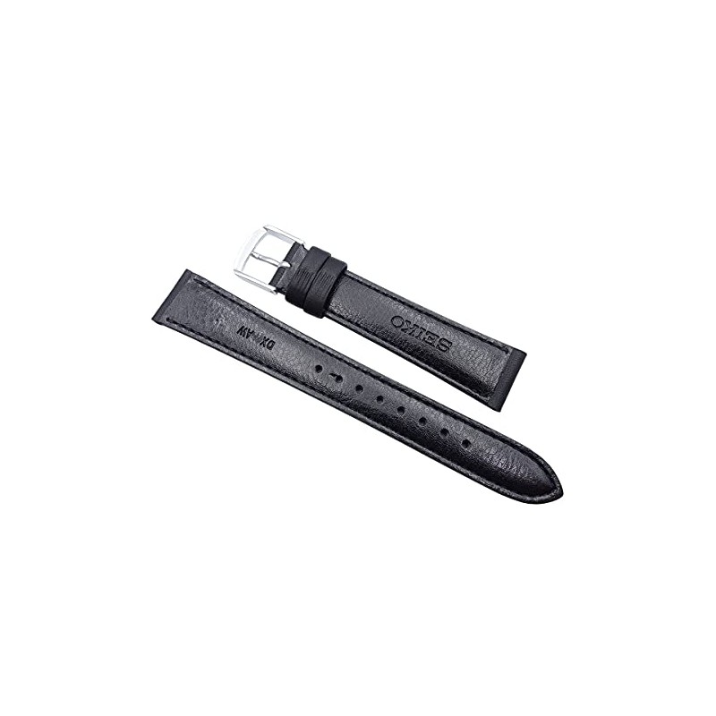 Seiko DX61A Smooth Leather Watch Band, 0.8 inches (20 mm),