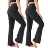 UMSIFEY Women's Black Flare Yoga Pants, Soft High Waisted Casual