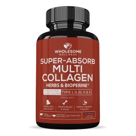 Wholesome Wellness Super-absorb Multi Colágeno 90 Caps Sin Sabor