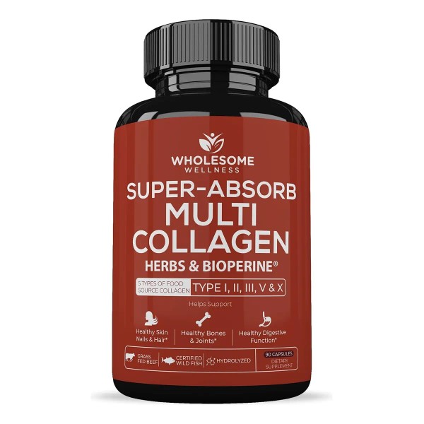 Wholesome Wellness Super-absorb Multi Colágeno 90 Caps Sin Sabor