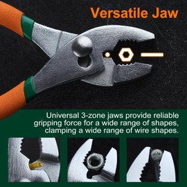 SPEEDWOX Slip Joint Pliers Combination Pliers Grip Slip Joint Pliers Grip Slip Joint Pliers Soft Touch Combination Pliers Comfort Type Ideal for Screw Removal Sheet Material All Sizes Pipe and