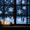 6 Sheets Large Snowflake Window Stickers Christmas Window Stickers Decorations