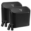 Jotia 2 Pack Car Trash Can with Lid and 60Pcs