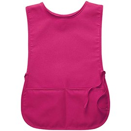 DayStar Apparel 2-Pocket Unisex Cobbler Apron with Side Ties and Deep Pockets - Style 400 (Small, Hot Pink)
