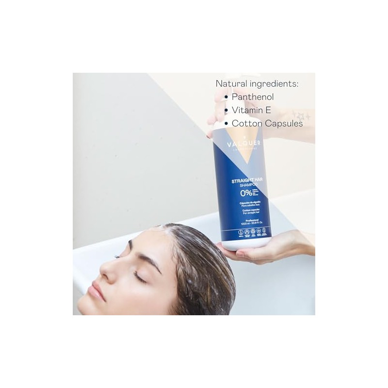 VALQUER Straight Hair Shampoo | 1 L